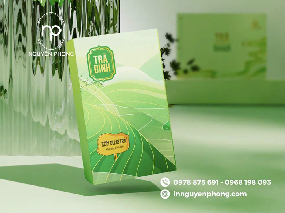 Mẫu in hộp đựng trà thiết kế
